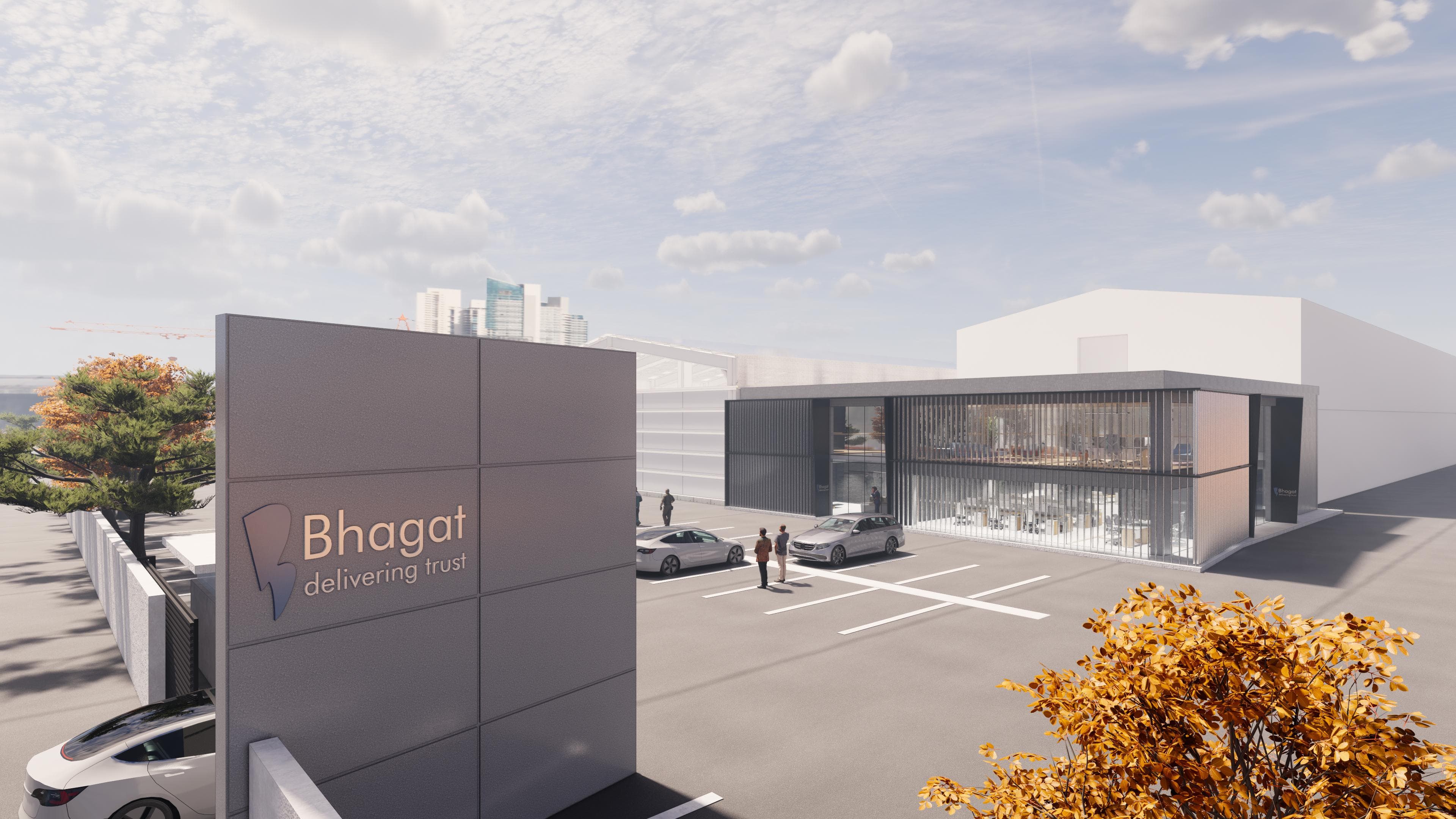 Wooden paneled wall with signage