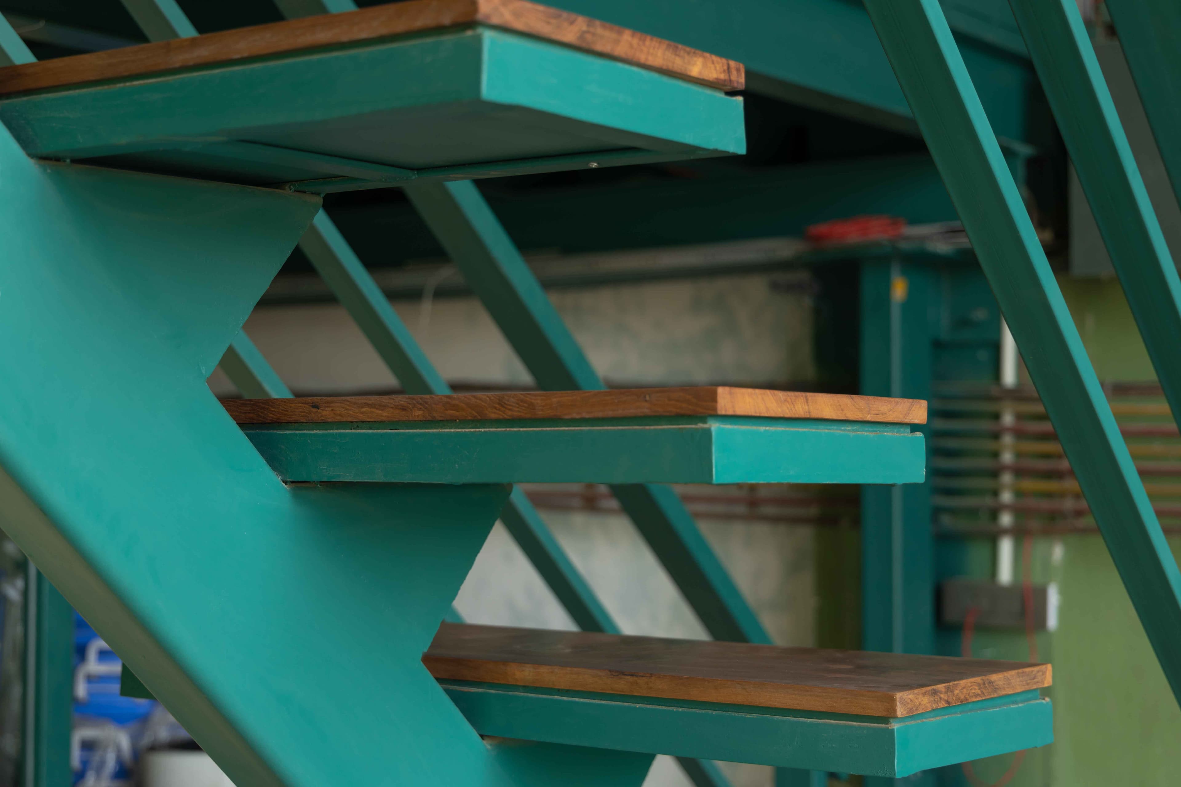 Office meeting space with wooden surfaces