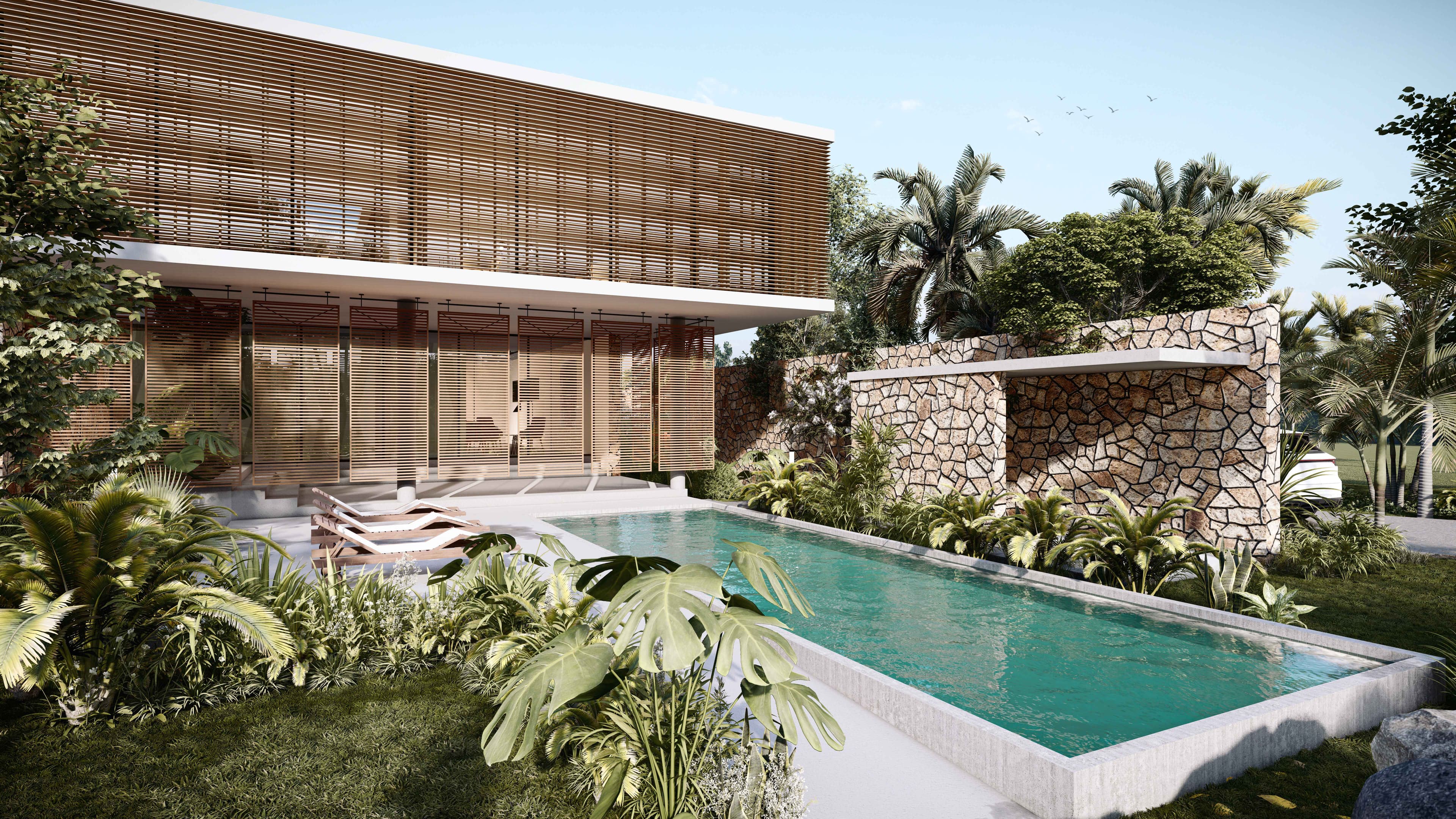 Wooden paneled wall with signage